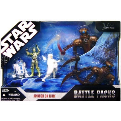 551041076.jpg Star Wars Action Figure - 30th Anniversary Ambush on Ilum Battle Pack R2-D2 - C-3PO Padme Amidala and Chameleon Droids