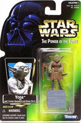 Star Wars Action Figure - Yoda with Jedi Trainer Backpack and Gimer Stick
