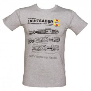 Star Wars T-SHIRTS - Haynes Lightsaber Manual - Light Grey - Unisex