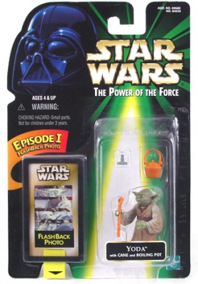 Star Wars Action Figure - Yoda with Cane and Boiling Pot - EP1 Flashback Photo