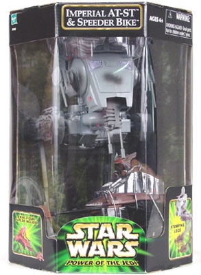 574100790.jpg Star Wars Vehicle Imperial AT-ST and Speeder Bike