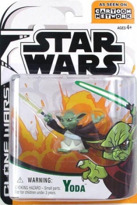 587486689.jpg Star Wars Action Figure - Clone Wars - Yoda - Animated Limited Edition