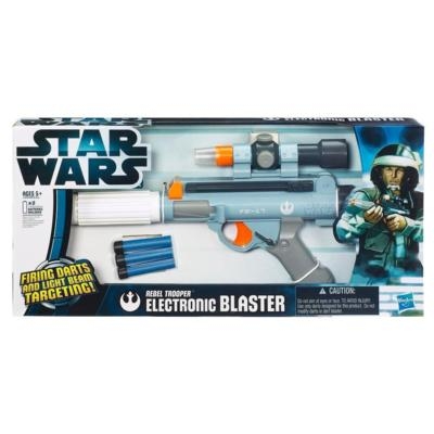 59788626.jpg Star Wars Rebel Trooper Electronic Blaster with Foam Dart Firing Action