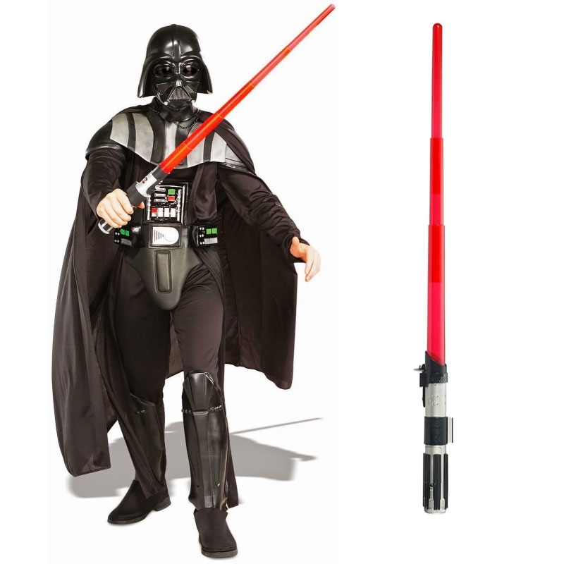 609105289.jpg Star Wars Costume Adult Lightsaber Bundle - Deluxe Darth Vader