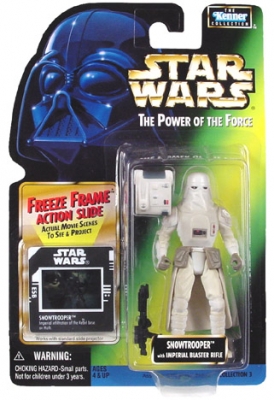 619523219.jpg Star Wars Action Figure - Snowtrooper with Imperial Blaster Rifle - Freeze Frame Action Slide