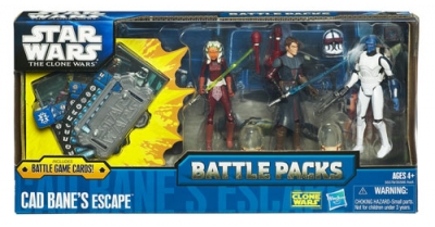 643012038.jpg Star Wars Action Figures - Clone Wars Battle Packs - Cad Banes Escape - Ahsoka Tano-Anakin Skywalker-Cad Bane