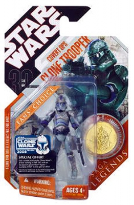 Star Wars Action Figure - Covert Ops Clone Trooper - Saga Legends - 30th Anniversary