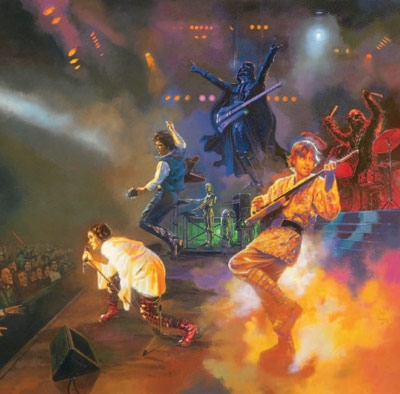 Star Wars Greeting Cards - 160 x 160 mm - Star Wars Art - Rock Band - Blank Inside - SW408