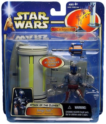 Star Wars Action Figure Playset - Jango Fett Kamino Showdown - Attack of the Clones - Saga Collection