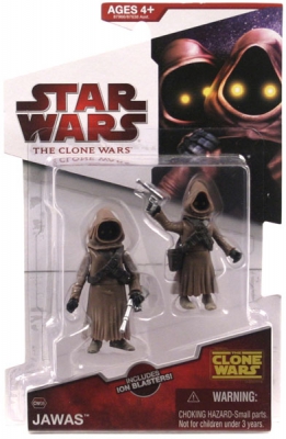 Star Wars Action Figure - Clone Wars 2009 - Jawas with Ion Blasters