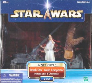 680461652.jpg Star Wars Action Figures - Star Wars Death Star Trash Compactor with Princess Leia and Chewbacca 2 of 2