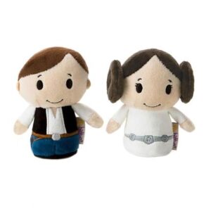 Star Wars Gift Itty Bitty Collectable Plush Set - Han Solo and Princess Leia