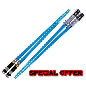 Star Wars Chopsticks - SPECIAL OFFER: Duelling Pack Lightsaber Chopsticks - Obi Wan vs Anakin