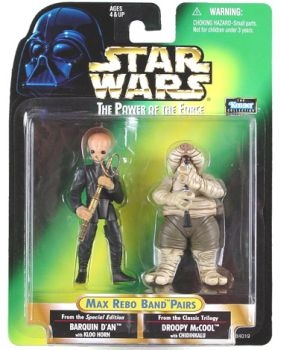 Star Wars Multi Action Figures - Max Rebo Band Pairs - Barquin Dan and Droopy McCool