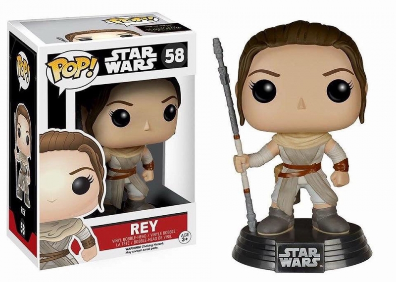 730498858.jpg Star Wars Gifts and Games - The Force Awakens Vinyl Bobble Head - Rey 10cm