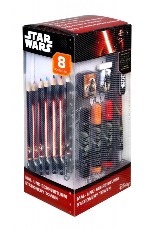 Star Wars GIFTS AND GAMES - Star Wars Episode VII 25-Piece Stationery Tower