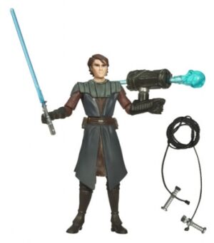 Star Wars Action Figure - Clone Wars 2009 - Anakin Skywalker with Firing Force-Blast