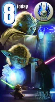 776314476.jpg Star Wars Greeting Cards - 232 x 128mm - Star Wars - Age 8 Badged