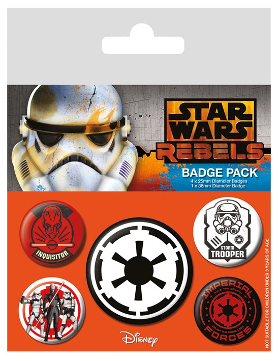 Star Wars Gifts and Games - Pin Badges 5-Pack - Villains