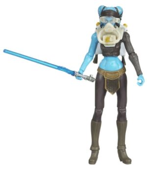 Star Wars Action Figure - Clone Wars 2009 - Aayla Secura with Flight Gear