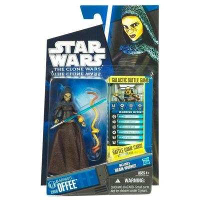 846682004.jpg Star Wars Action Figure - Clone Wars - Barriss Offee with Brain Worms inc. Battle Game Card