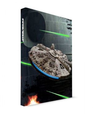 Star Wars GIFTS AND GAMES - Star Wars Light-Up Notebook - Millennium Falcon