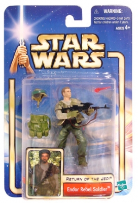 Star Wars Action Figures - Endor Rebel Soldier - Return of the Jedi - Saga Collection