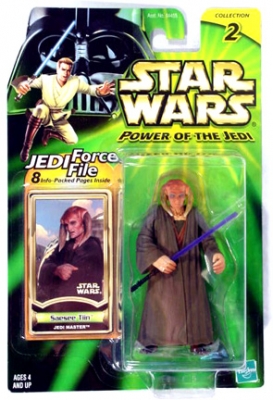 879500769.jpg Star Wars Action Figures - Saesee Tiin Jedi Master - Power of the Jedi
