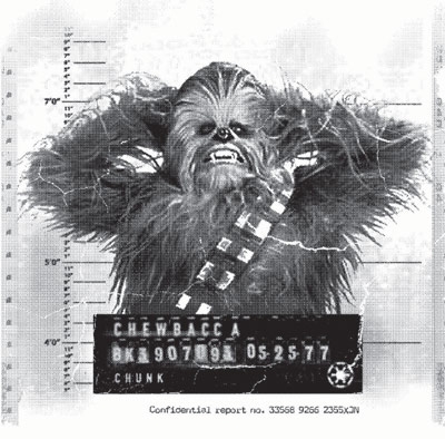 Star Wars Greeting Cards - 160 x 160 mm - Star Wars Art - Chewbacca Lineup - Blank Inside - SW407