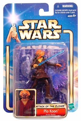 Star Wars Action Figures - Plo Koon Arena Battle - Attack of the Clones - Saga Collection
