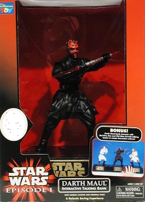 Star Wars Action Figure - Darth Maul Interactive Bank - Great Item