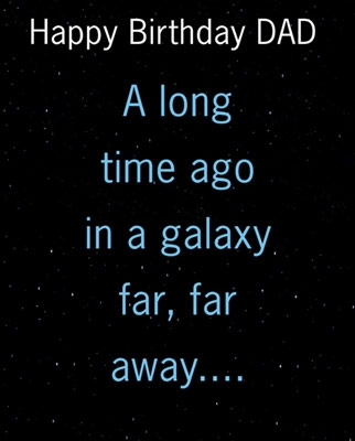 925375924.jpg Star Wars Greeting Cards - 257 x 206mm - Star Wars - Dad - SW340