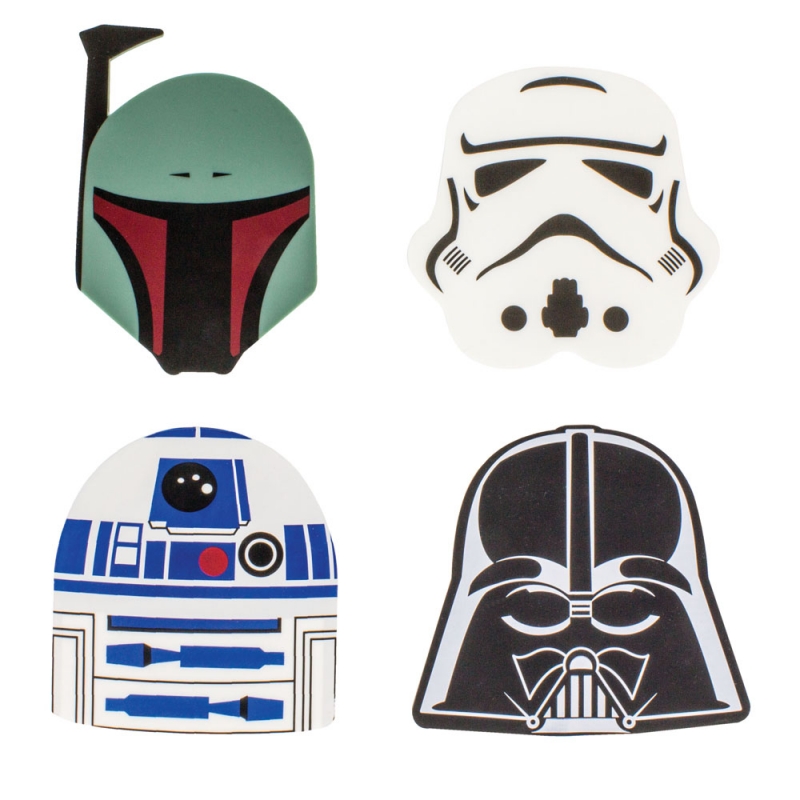 955379977.jpg Star Wars Gifts and Games - Set of 4 Coasters - Character Faces