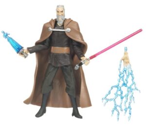 Star Wars Action Figure - Clone Wars 2009 - Count Dooku with Asajj Ventress Hologram