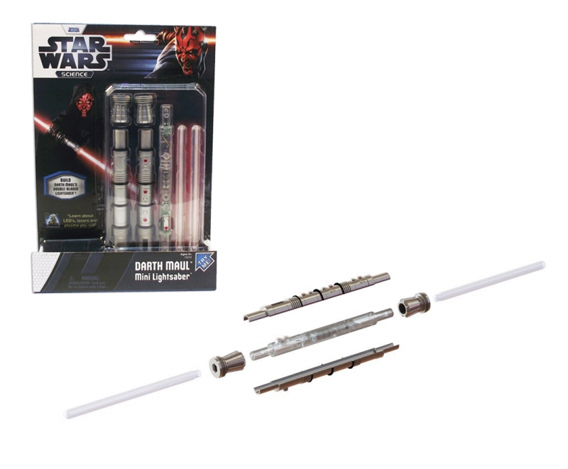 968215951.jpg Star Wars GIFTS AND GAMES - Star Wars Science Darth Maul Mini Lightsaber