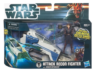 Star Wars VEHICLES - Attack Recon Fighter with Anakin Skywalker