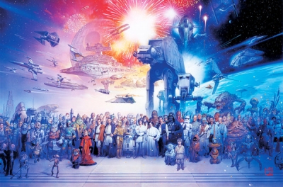 ONLY £6.99 - Star Wars Poster - Star Wars Complete Cast - 91.5 x 61cm - FP2344