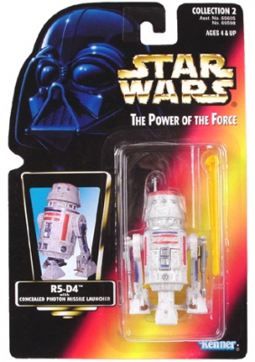 Star Wars Action Figure - R5-D4 - with Concealed Photon Missile Launcher - Straight Trigger