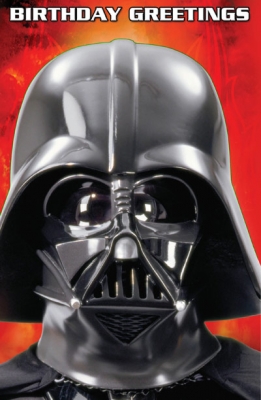 Star Wars Greeting Cards - 232 x 128mm - Darth Vader - Birthday Gatefold - SW364